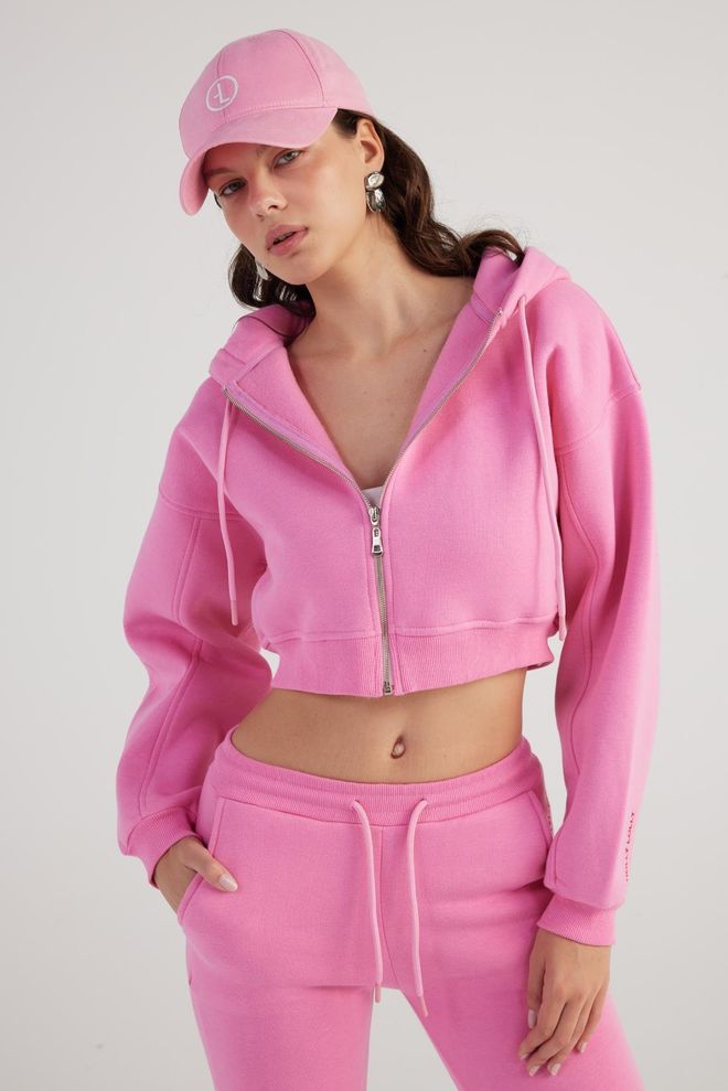 Holly Lolly Moletom Misto Rosa Roupas por atacado Desporto