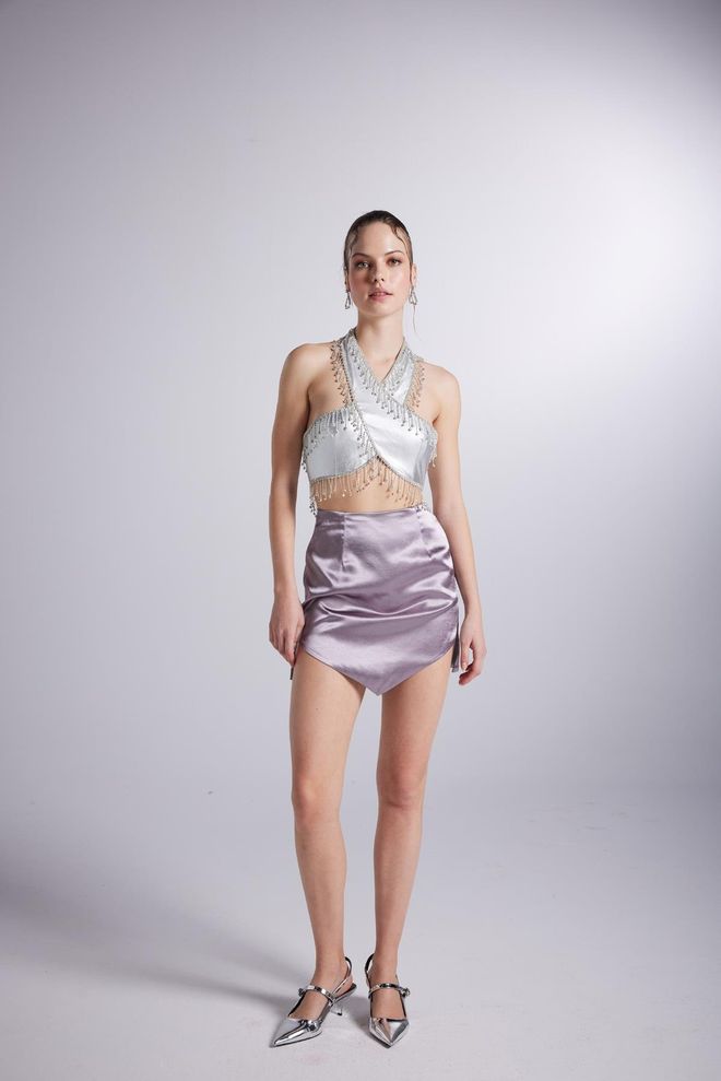 Holly Lolly Jupe Blaze Gris Vêtements en gros Élégant