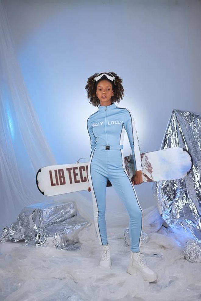 Holly Lolly Modrý Overal Zasnežený Veľkoobchod s oblečením Športový