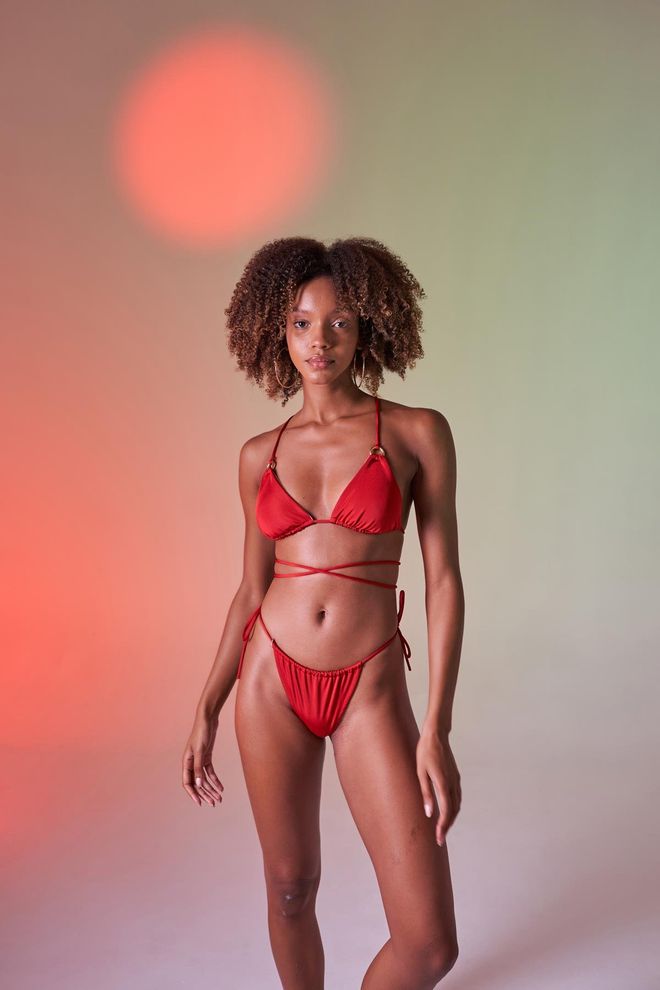 Holly Lolly Delphi Bikini Bottom Red Wholesale Clothing 4