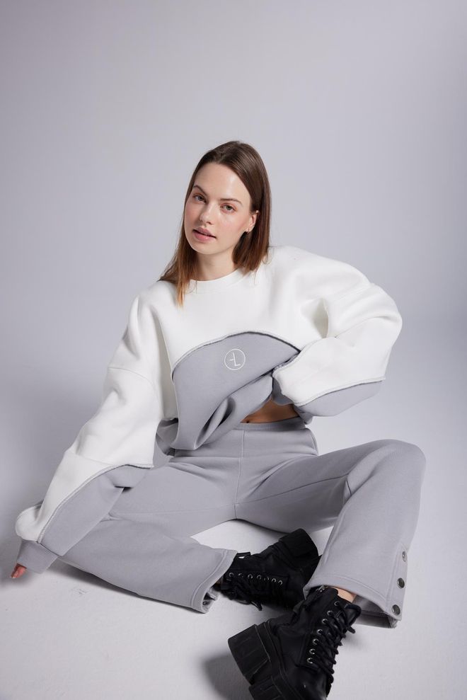 Holly Lolly Sweat Nola Gris Vêtements en gros Décontracté