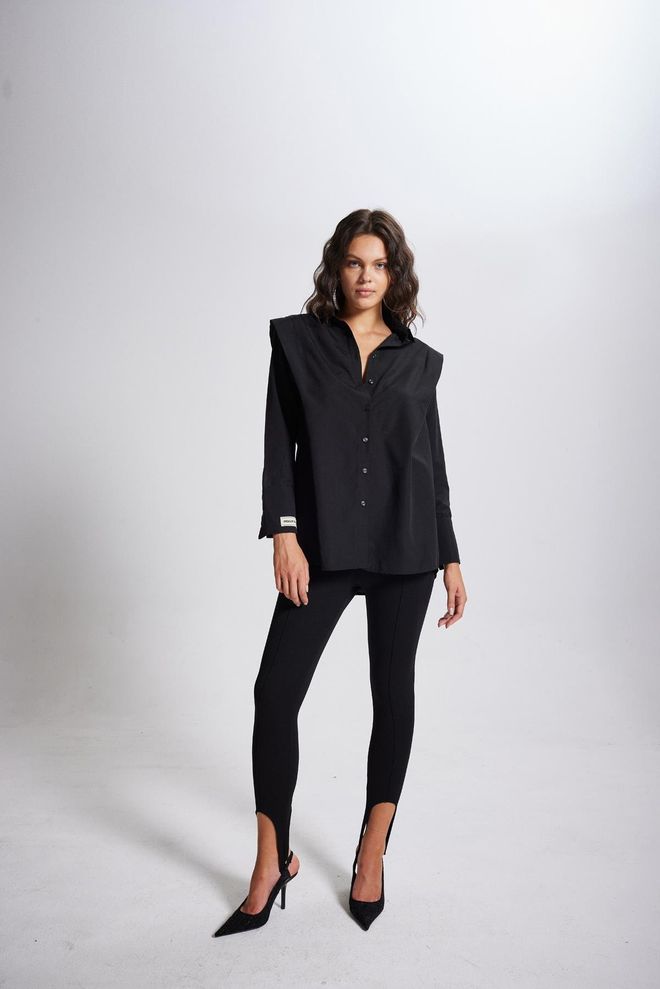 Holly Lolly بنطال نوستا طماق أسود ملابس بالجملة غير رسمي