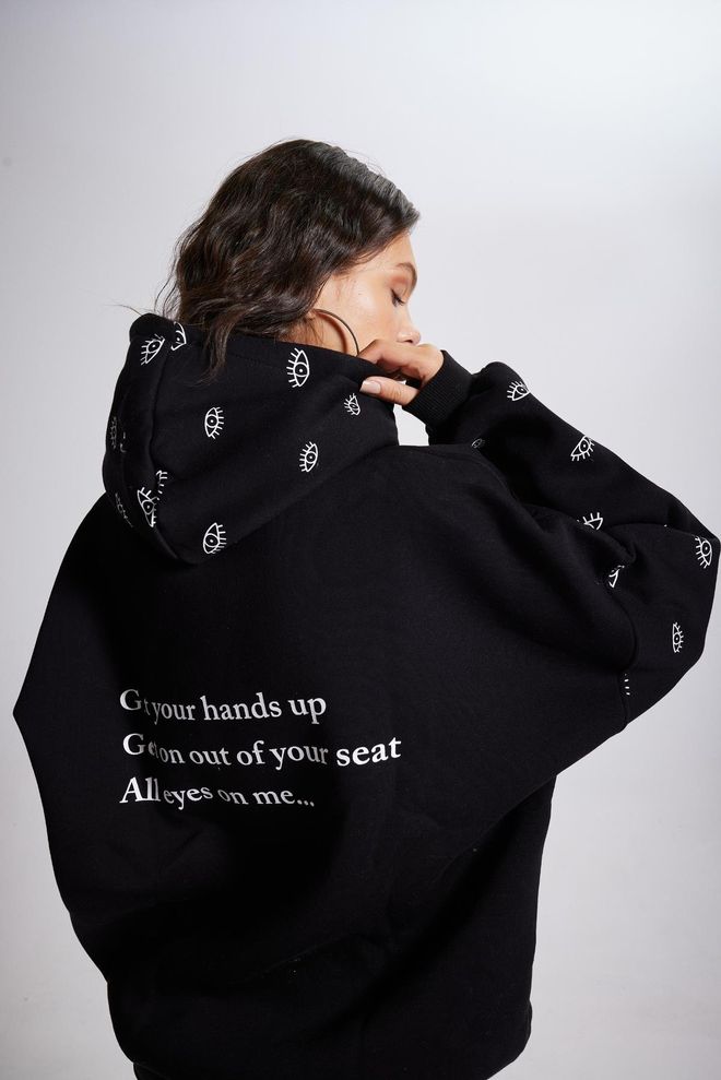 Holly Lolly Eye Sweatshirt Black Wholesale Clothing Casual