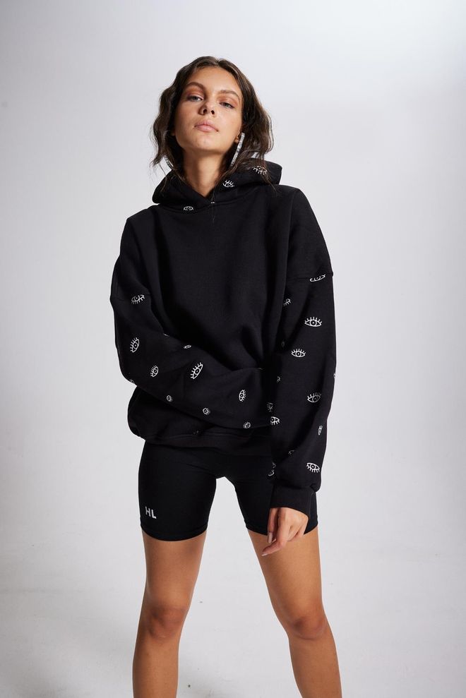 Holly Lolly Eye Sweatshirt Black Wholesale Clothing Sport