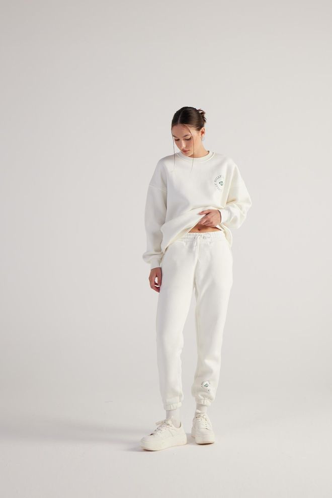 Holly Lolly Fine Sweatpants Ecru Wholesale Clothing Dating