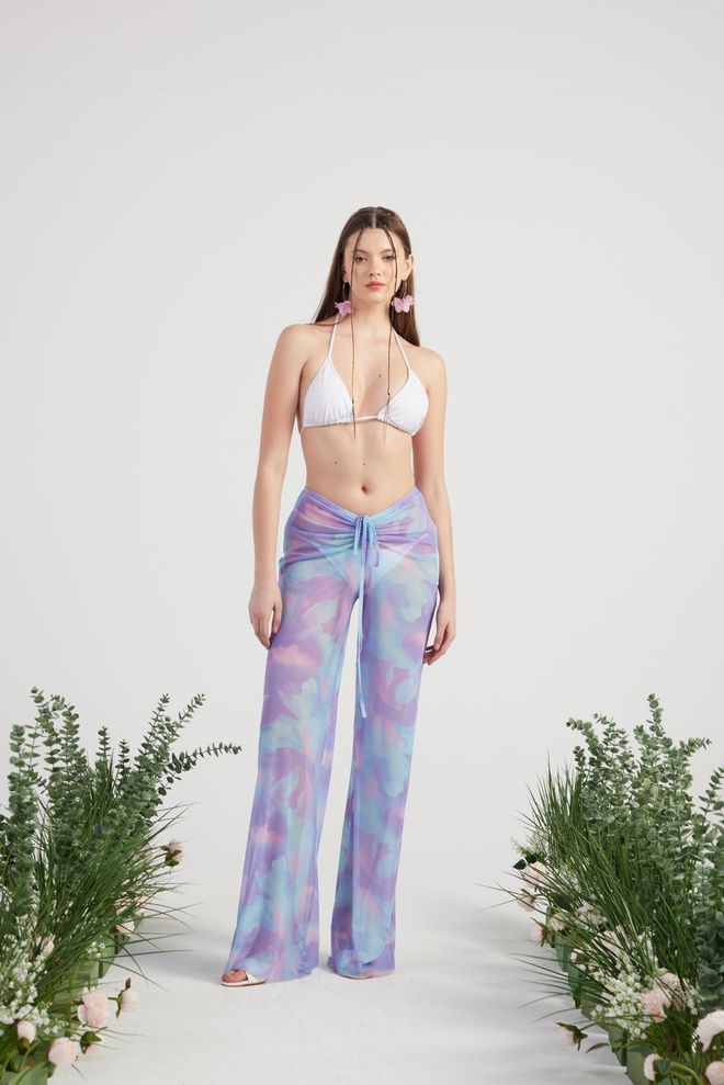 Holly Lolly Люляков Парео Панталон С Ризи Дрехи на едро Небрежен