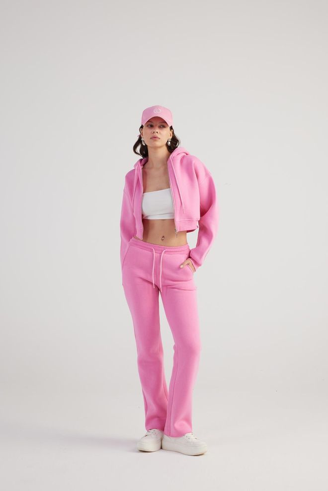 Holly Lolly Mixed Sweatpants Pink Wholesale Clothing Winter
