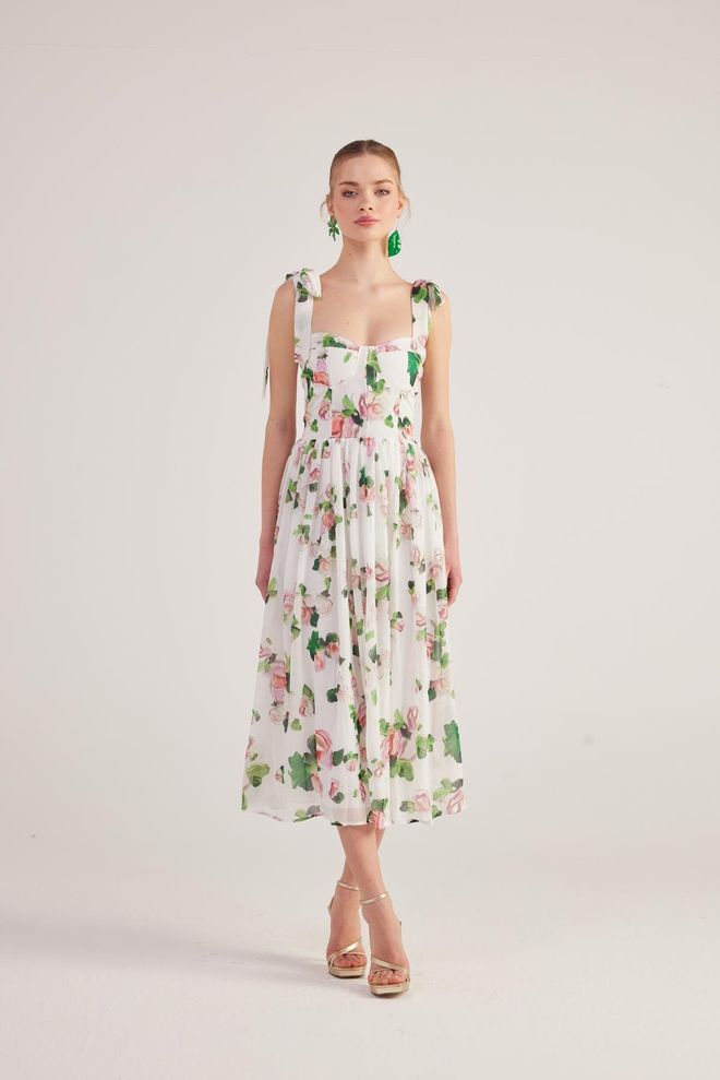 Holly Lolly Robe Donatella Blanc Vêtements en gros Décontracté