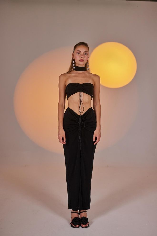 Holly Lolly Jupe Hestia Noir Vêtements en gros Élégant