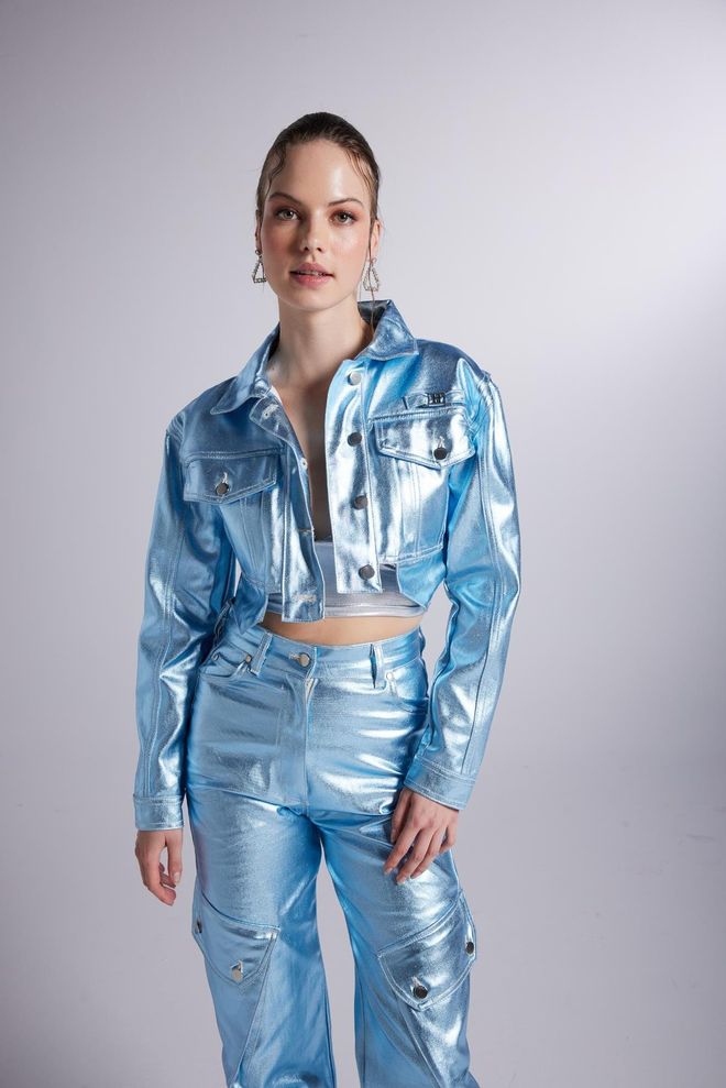 Holly Lolly Veste Millen Bleu Vêtements en gros Décontracté