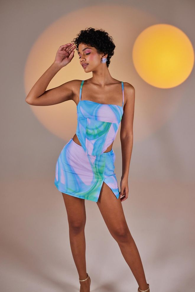 Holly Lolly Jupe Sierra Bleu Vêtements en gros Décontracté