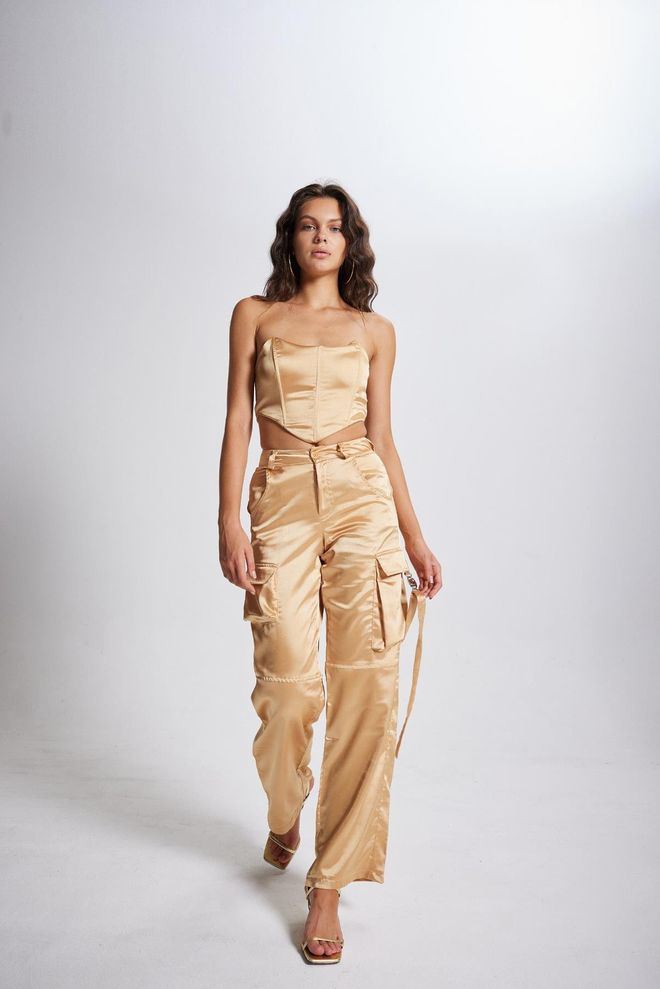 Holly Lolly Pantalon Maddy Beige Vêtements en gros Printemps