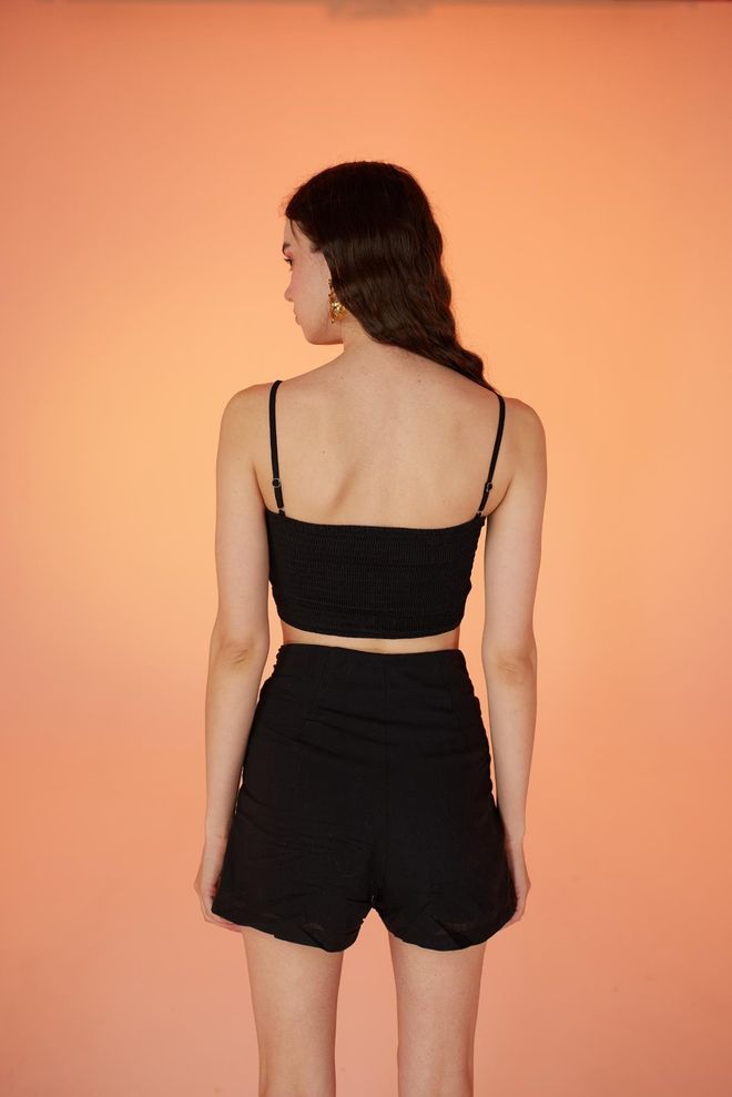 Holly Lolly Rise Shorts Black Wholesale Clothing Formal
