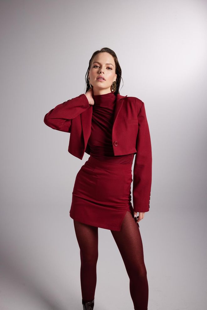 Holly Lolly Fusta Panky Rosie Claret Îmbrăcăminte cu ridicata Elegant