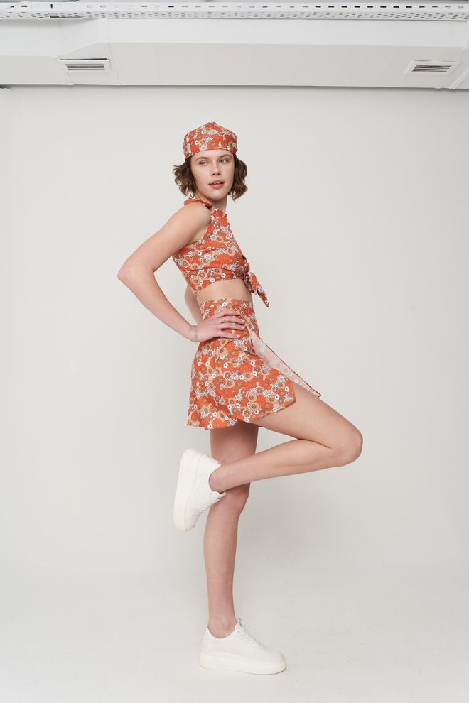 Holly Lolly Efila Set Orange Wholesale Clothing Casual