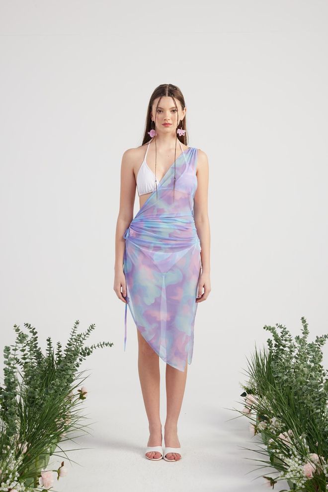 Holly Lolly Helen Pareo Lilac Wholesale Clothing Beach