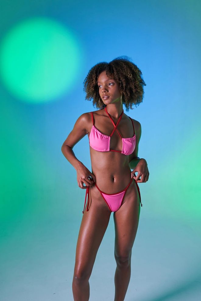 Holly Lolly Bas De Bikini Rose Vêtements en gros 0
