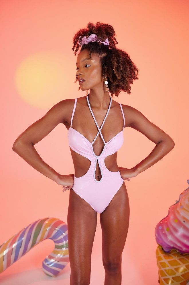 Holly Lolly Maillot De Bain Rose Vêtements en gros 0