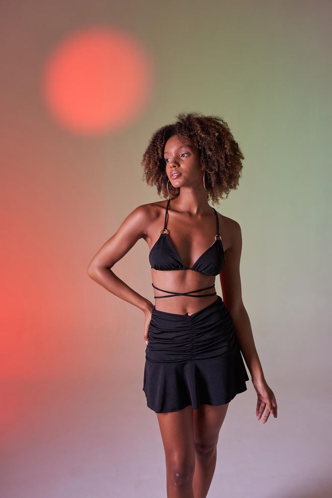 Holly Lolly Bikini Top Black Wholesale Clothing Summer