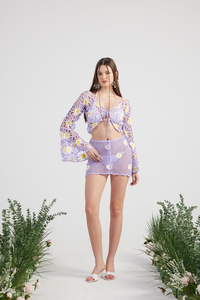 Holly Lolly Ensemble Tricot Pour Poupée Lilas Vêtements en gros Décontracté