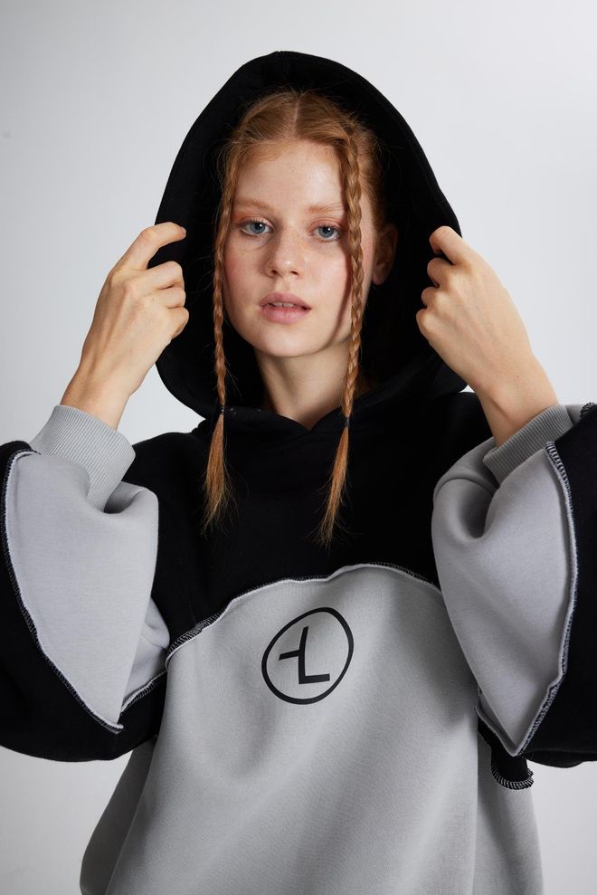 Holly Lolly Revenge Sweatshirt Grijs Groothandel Kleding Casual