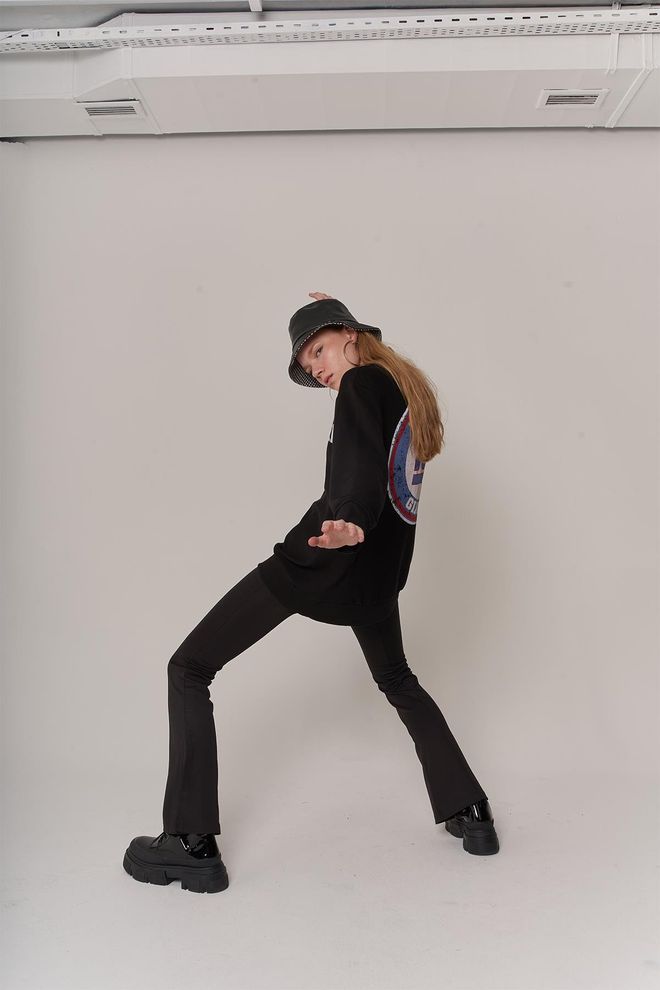 Holly Lolly Pantalon Queza Noir Vêtements en gros Décontracté