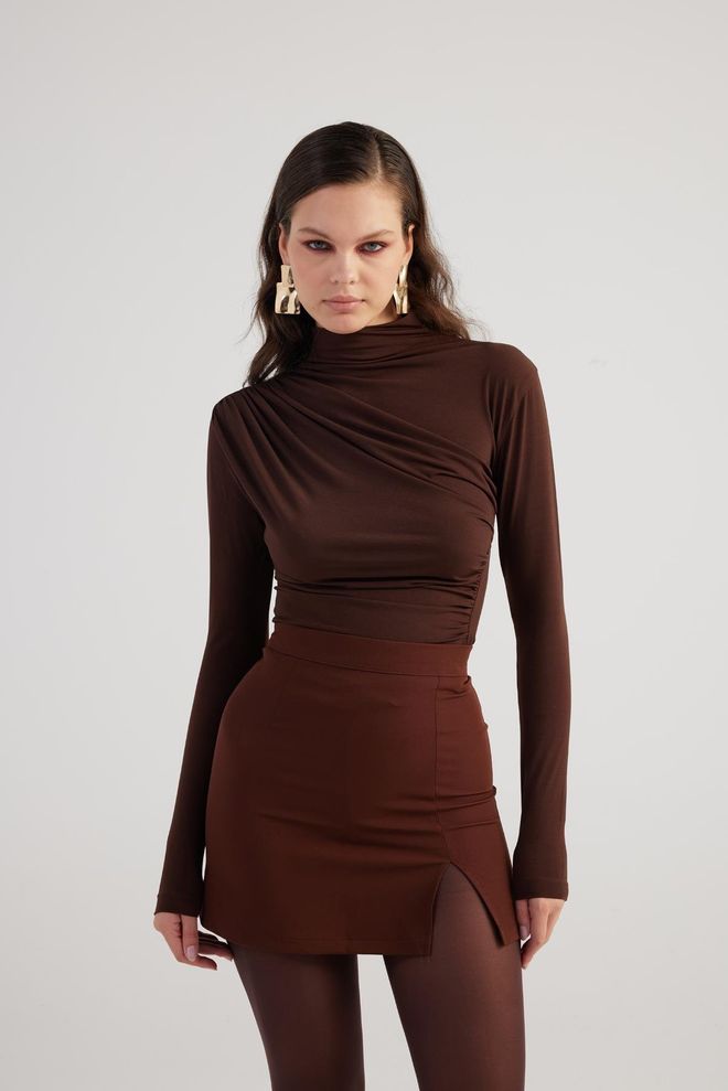 Holly Lolly Panky Skirt Brown Wholesale Clothing Winter