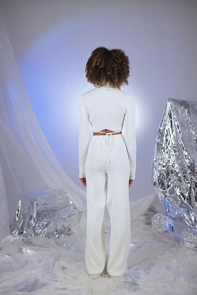 Holly Lolly Feels Trousers Ecru Wholesale Clothing Dating