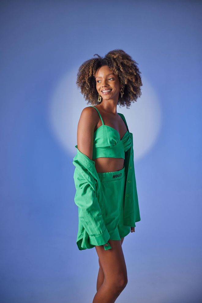 Holly Lolly Leti Bustier Verde Roupas por atacado 4