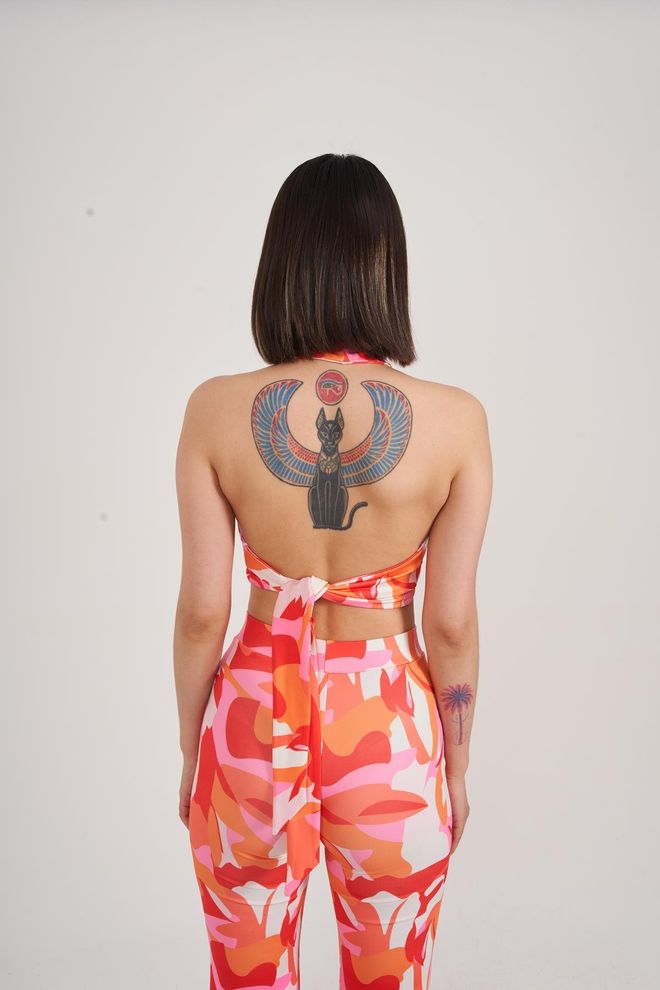 Holly Lolly Puffy Blouse Orange Wholesale Clothing No Fabric