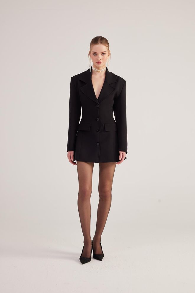 Holly Lolly Veste Deja Blazer Noire Vêtements en gros Formel