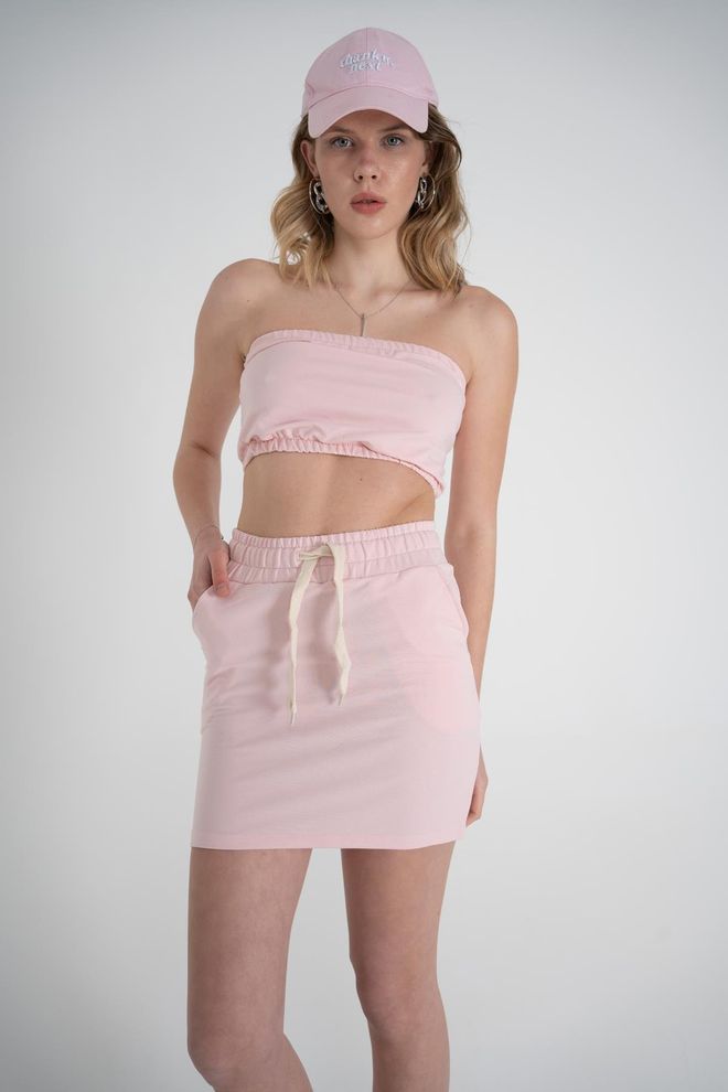 Holly Lolly Toa Bustier Dusty Rose Großhandelskleidung Lässig