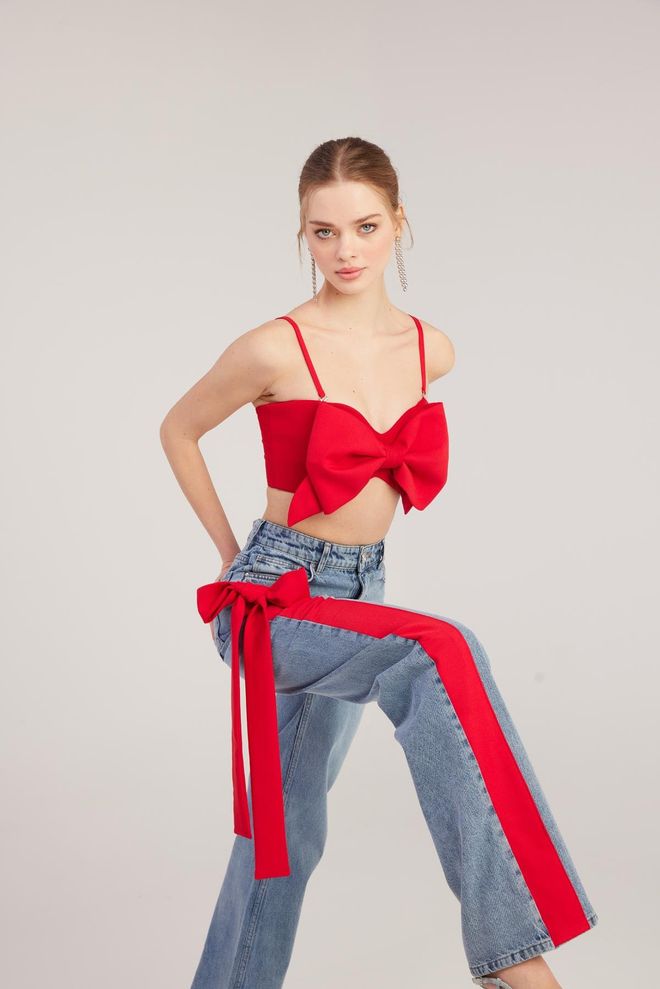 Holly Lolly Kyla Jeans Blue Wholesale Clothing No Fabric