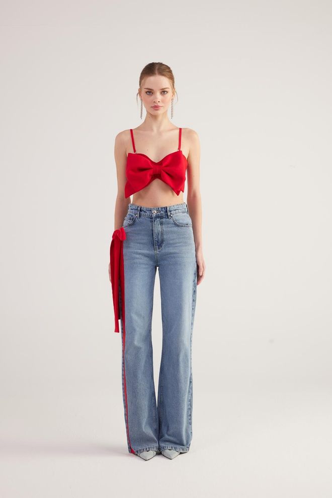 Holly Lolly Джинсы Kyla Синие Оптовая продажа одежды Повседневный