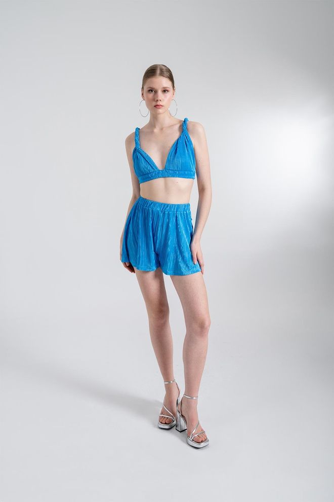 Holly Lolly Comfy Bustier Blue Wholesale Clothing Birthday