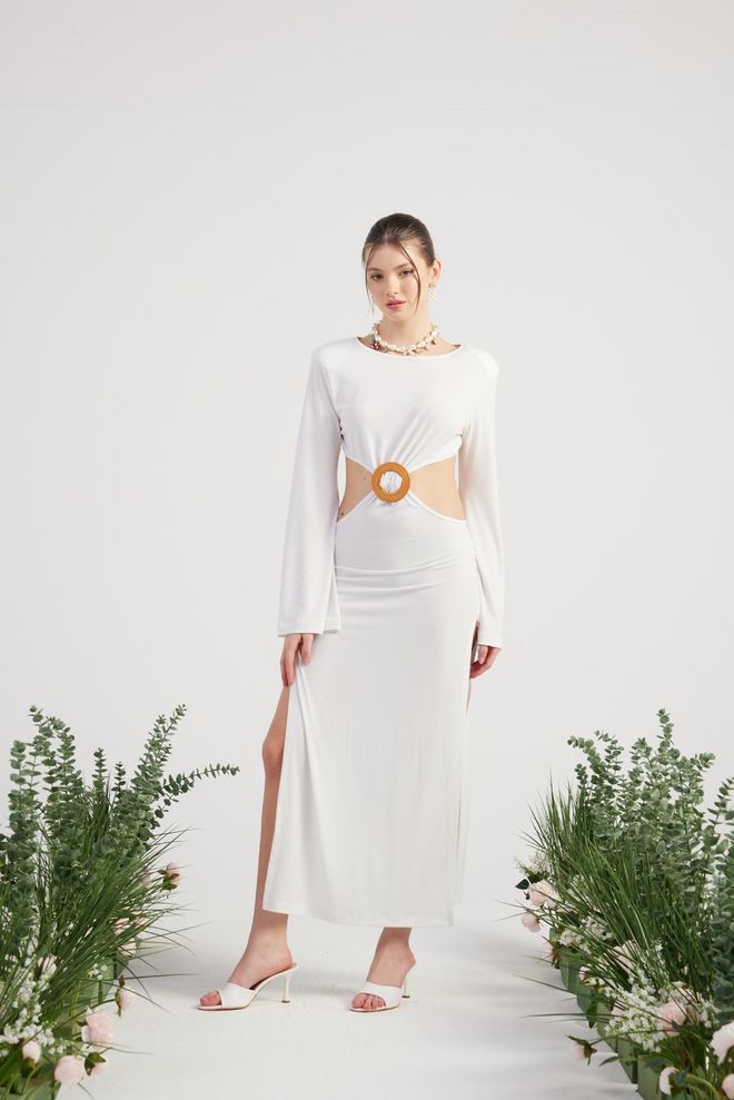 Holly Lolly Cameron Dress White Wholesale Clothing Elegant