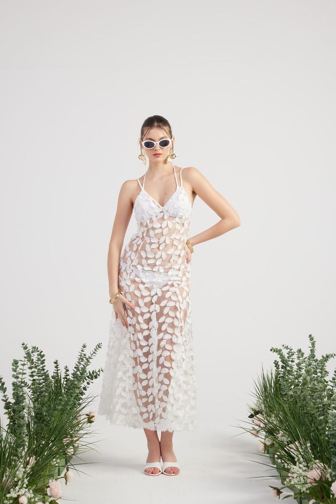 Holly Lolly Beatriz Dress White Wholesale Clothing Elegant