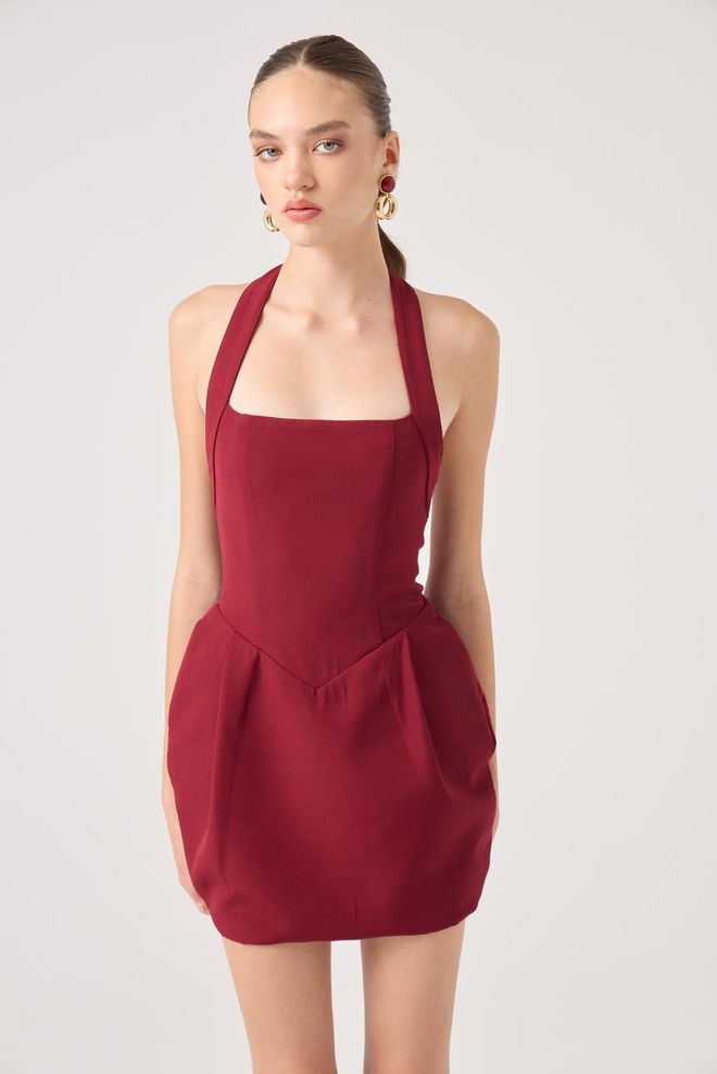 Holly Lolly Vestido Yerry Burgundy Ropa al por mayor 3