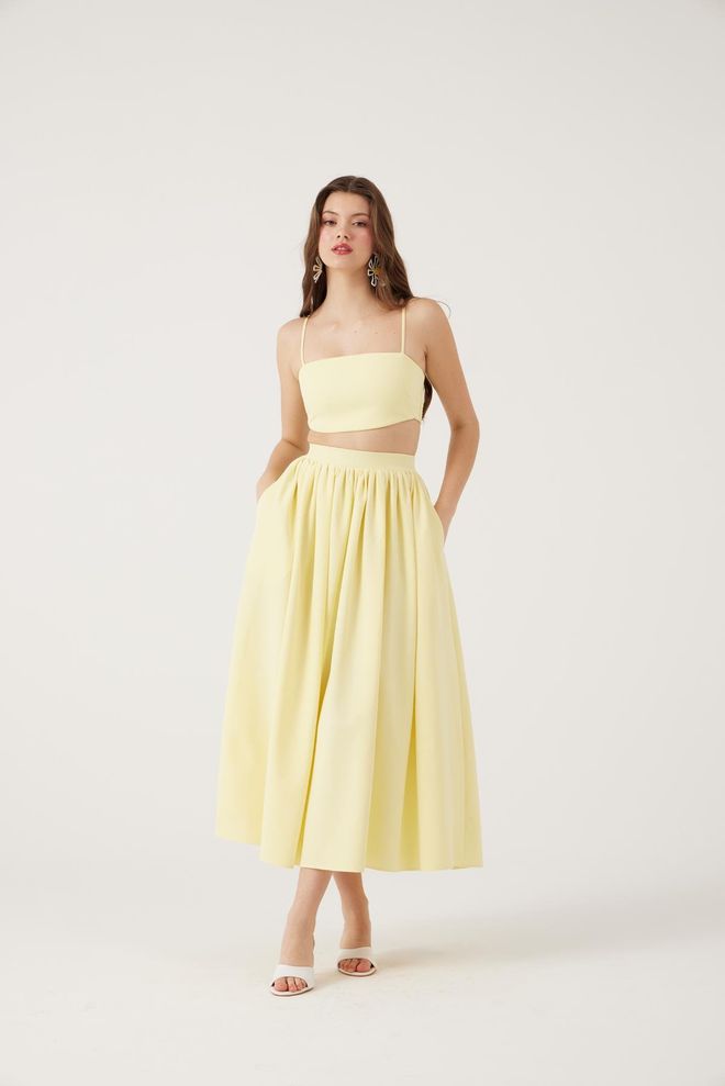 Holly Lolly Ensemble Jaune Décontracté Sexy Élégant Vêtements en gros Décontracté