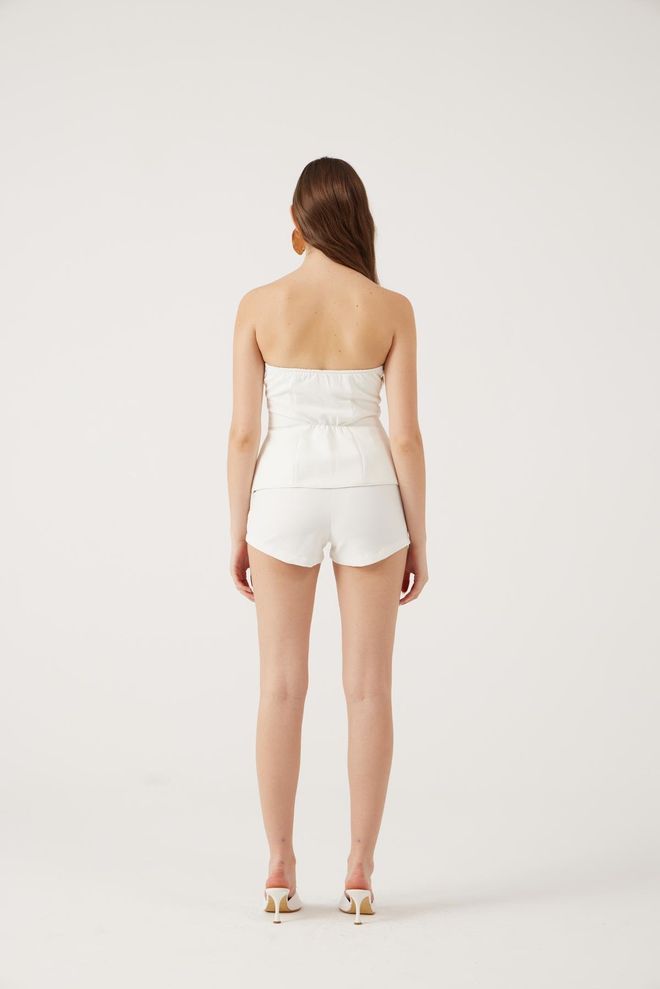 Holly Lolly Pantaloncini Bermuda Bianchi Con Chiusura Abbottonata Abbigliamento all'ingrosso Sexy