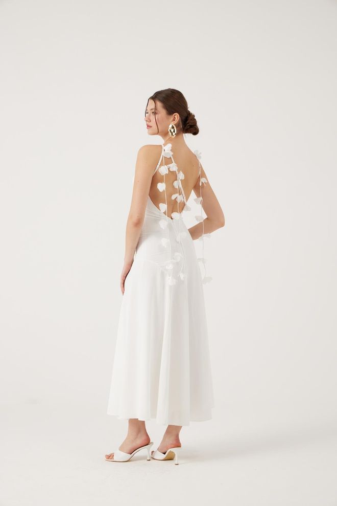 Holly Lolly Blanc Sexy Élégant Formel Glamour Robe Vêtements en gros Sexy