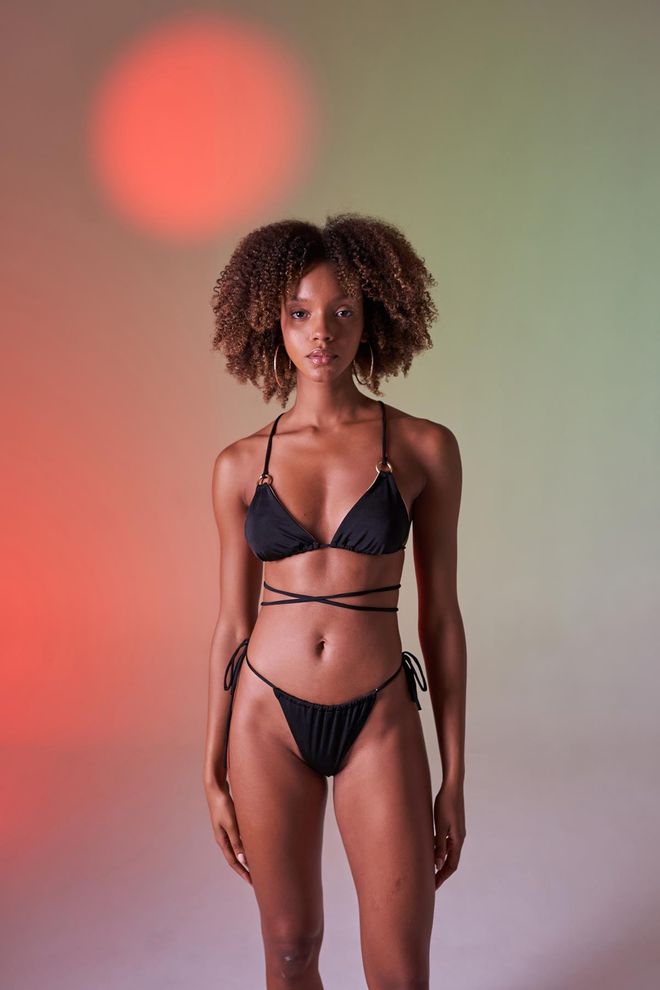 Holly Lolly Black Swimwear Casual Sexy Glam Elegant Streetwear Wholesale Clothing Summer