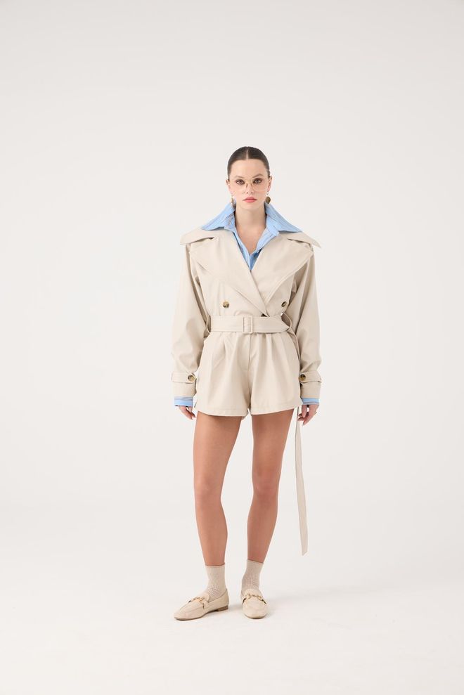 Holly Lolly Beige Elegant Casual Formal Preppy Jumpsuit Wholesale Clothing Casual