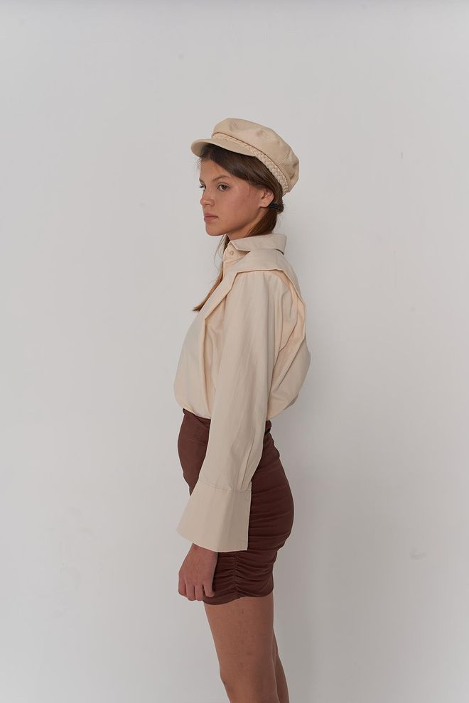 Holly Lolly Beige Casual Buttoned Regular Fit Shirt Wholesale Clothing Spring