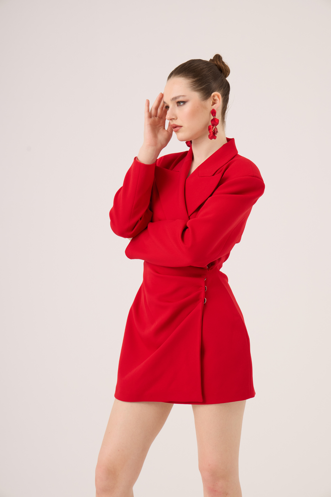 Holly Lolly Red Sexy Formal Elegant Glam Jacket Wholesale Clothing Spring