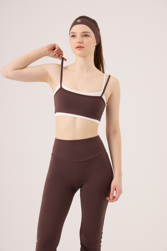 Holly Lolly Braun Sport Lässig Bustier Großhandelskleidung Lässig