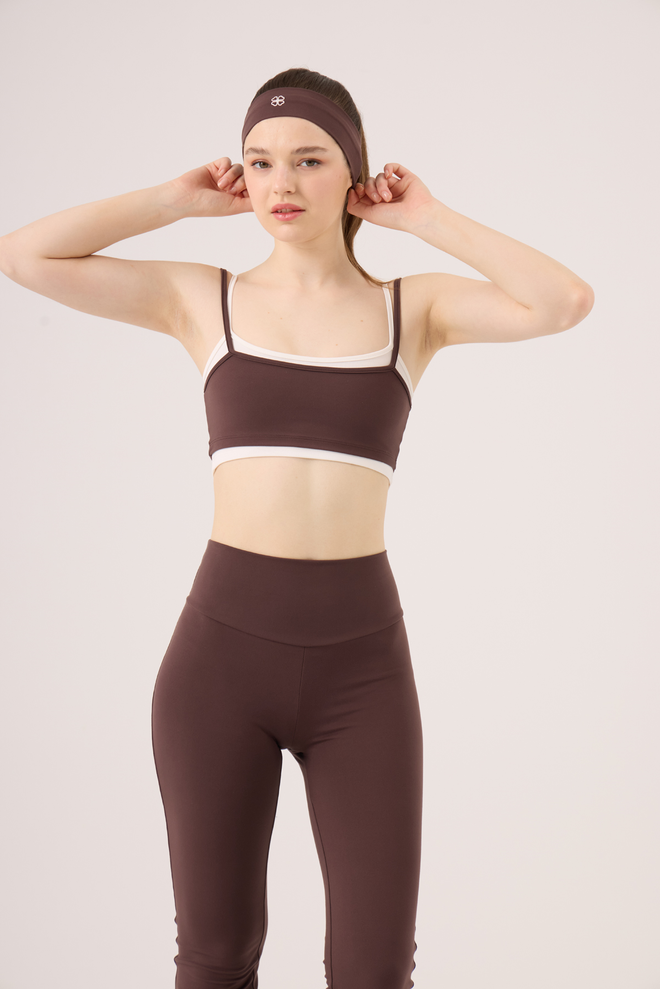 Holly Lolly Brown Sport Casual Bustier Wholesale Clothing Sport