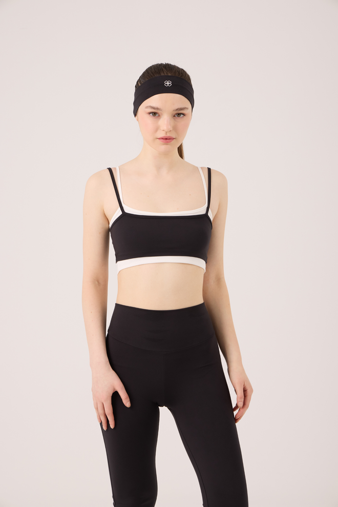 Holly Lolly Black Sporty Slim Fit Sleeveless Bustier Wholesale Clothing Spring