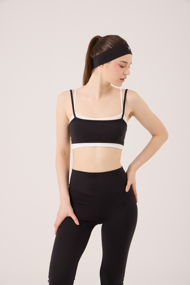 Holly Lolly Black Sporty Slim Fit Sleeveless Bustier Wholesale Clothing Beach