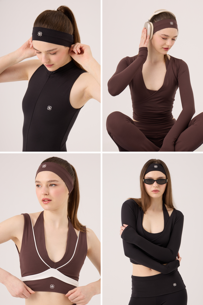 Holly Lolly Holly Headband Black Coffee Set Wholesale Clothing 0